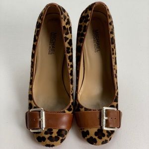 Michael Kors leopard print high heels, Size 7.5